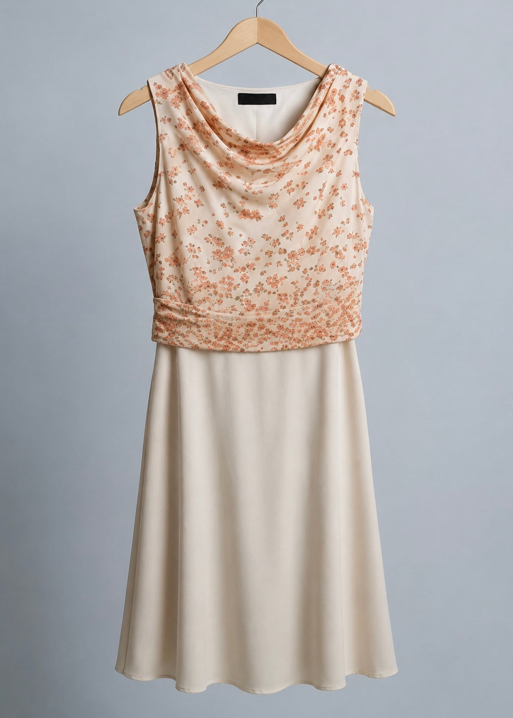 Conjunto Midi Floral Bege